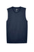 Team 365 TT11M Mens Zone Performance Muscle Moisture Wicking Tank Top Dark Navy Blue Flat Front