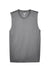 Team 365 TT11M Mens Zone Performance Muscle Moisture Wicking Tank Top Graphite Grey Flat Front