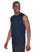 Team 365 TT11M Mens Zone Performance Muscle Moisture Wicking Tank Top Dark Navy Blue Model 3q