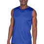 Team 365 Mens Zone Performance Muscle Moisture Wicking Tank Top - Royal Blue