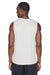 Team 365 TT11M Mens Zone Performance Muscle Moisture Wicking Tank Top Silver Grey Model Back