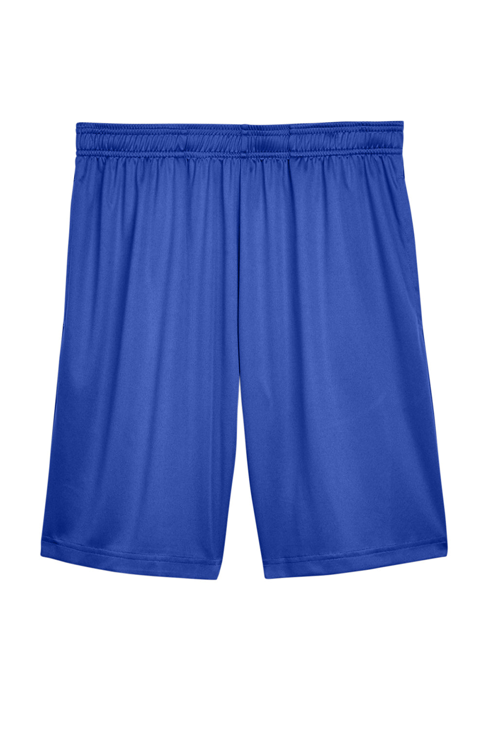 Team 365 TT11SH Mens Zone Performance Moisture Wicking Shorts w/ Pockets Royal Blue Flat Front