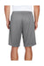 Team 365 TT11SH Mens Zone Performance Moisture Wicking Shorts w/ Pockets Graphite Grey Model Back