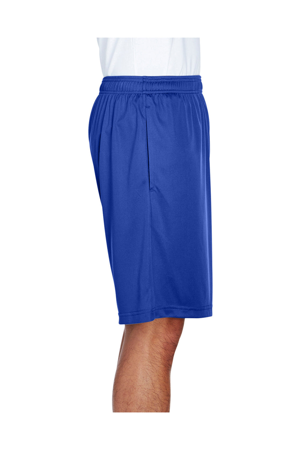 Team 365 TT11SH Mens Zone Performance Moisture Wicking Shorts w/ Pockets Royal Blue Model Side