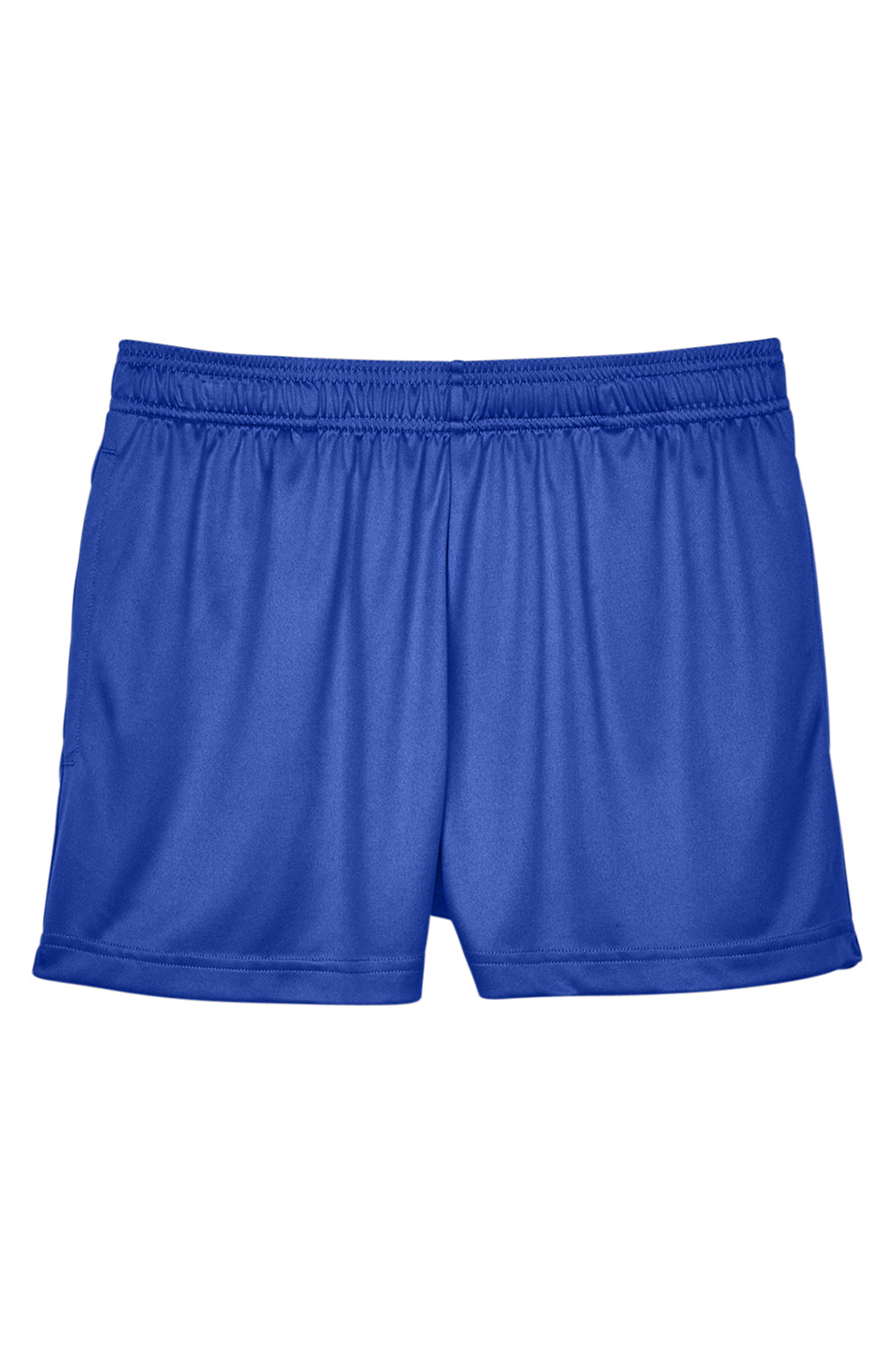 Team 365 TT11SHW Womens Zone Performance Moisture Wicking Shorts w/ Pockets Royal Blue Flat Front