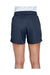 Team 365 TT11SHW Womens Zone Performance Moisture Wicking Shorts w/ Pockets Dark Navy Blue Model Back