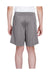 Team 365 TT11SHY Youth Zone Performance Moisture Wicking Shorts w/ Pockets Graphite Grey Model Back