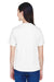 Team 365 TT11W Womens Zone Performance Moisture Wicking Short Sleeve V-Neck T-Shirt White Model Back