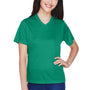 Team 365 Womens Zone Performance Moisture Wicking Short Sleeve V-Neck T-Shirt - Kelly Green