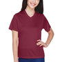 Team 365 Womens Zone Performance Moisture Wicking Short Sleeve V-Neck T-Shirt - Maroon