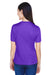 Team 365 TT11W Womens Zone Performance Moisture Wicking Short Sleeve V-Neck T-Shirt Purple Model Back