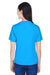 Team 365 TT11W Womens Zone Performance Moisture Wicking Short Sleeve V-Neck T-Shirt Electric Blue Model Back