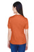 Team 365 TT11W Womens Zone Performance Moisture Wicking Short Sleeve V-Neck T-Shirt Burnt Orange Model Back