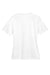 Team 365 TT11W Womens Zone Performance Moisture Wicking Short Sleeve V-Neck T-Shirt White Flat Back