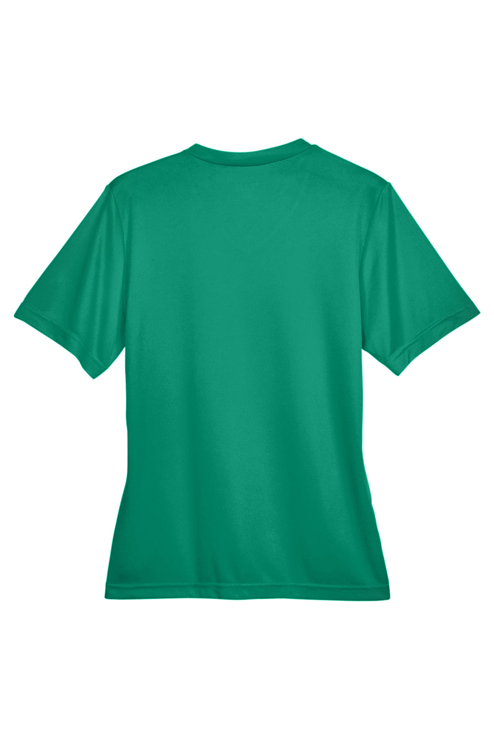 Team 365 TT11W Womens Zone Performance Moisture Wicking Short Sleeve V-Neck T-Shirt Kelly Green Flat Back