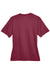 Team 365 TT11W Womens Zone Performance Moisture Wicking Short Sleeve V-Neck T-Shirt Maroon Flat Back