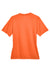 Team 365 TT11W Womens Zone Performance Moisture Wicking Short Sleeve V-Neck T-Shirt Orange Flat Back