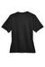 Team 365 TT11W Womens Zone Performance Moisture Wicking Short Sleeve V-Neck T-Shirt Black Flat Back