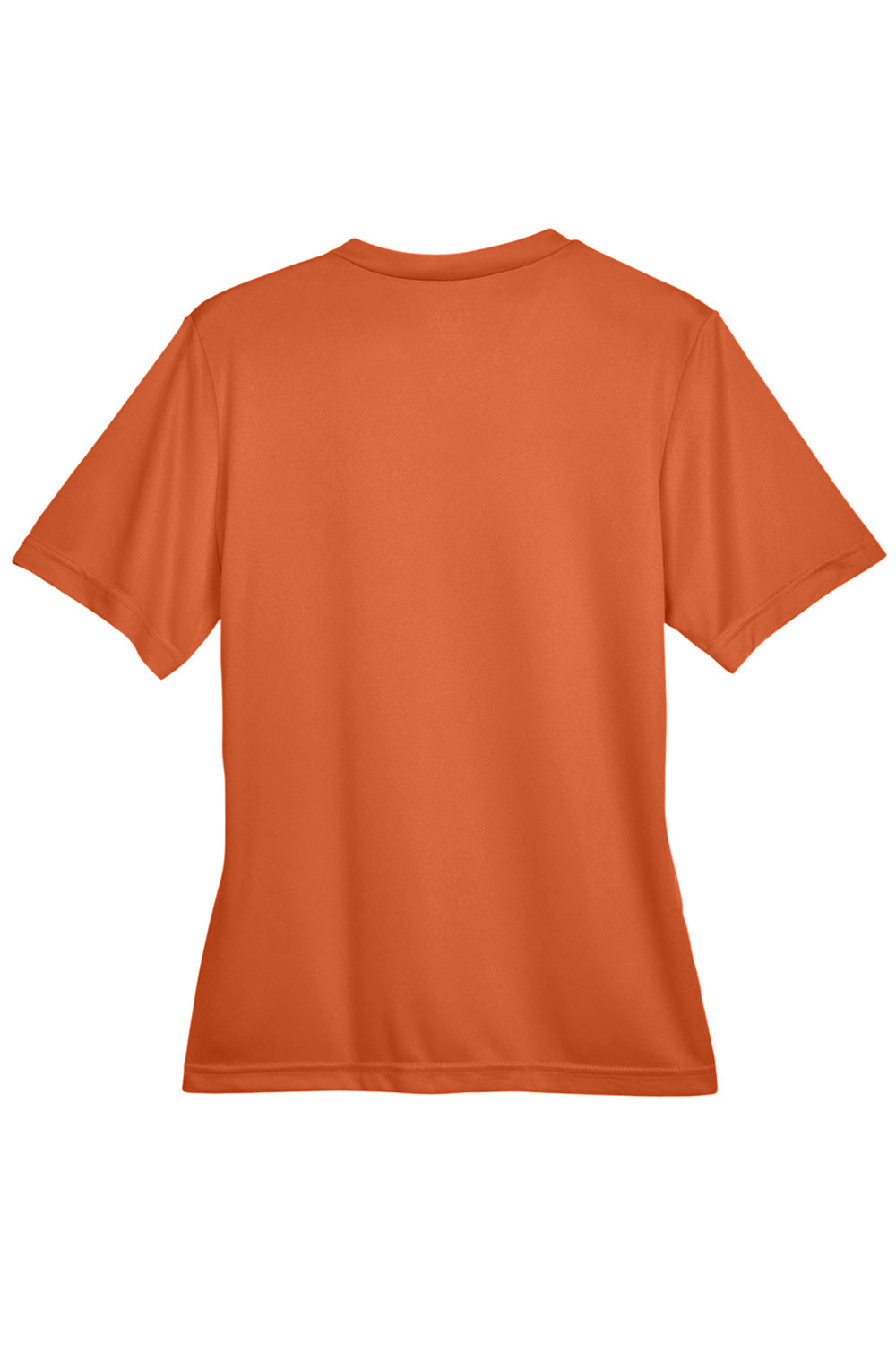 Team 365 TT11W Womens Zone Performance Moisture Wicking Short Sleeve V-Neck T-Shirt Burnt Orange Flat Back