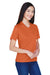 Team 365 TT11W Womens Zone Performance Moisture Wicking Short Sleeve V-Neck T-Shirt Burnt Orange Model 3q