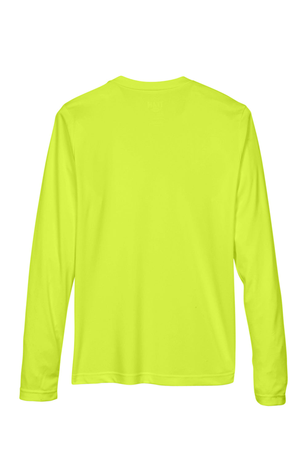 Team 365 TT11WL Womens Zone Performance Moisture Wicking Long Sleeve Crewneck T-Shirt Safety Yellow Flat Back