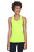 Team 365 TT11WRC Womens Zone Performance Moisture Wicking Tank Top Safety Yellow Model Front