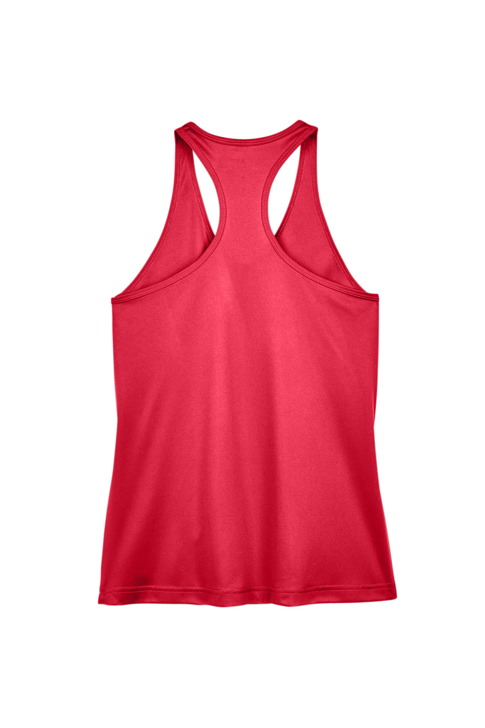 Team 365 TT11WRC Womens Zone Performance Moisture Wicking Tank Top Red Flat Back