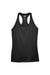 Team 365 TT11WRC Womens Zone Performance Moisture Wicking Tank Top Black Flat Front