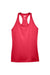 Team 365 TT11WRC Womens Zone Performance Moisture Wicking Tank Top Red Flat Front