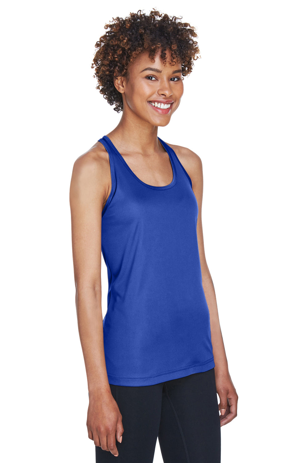 Team 365 TT11WRC Womens Zone Performance Moisture Wicking Tank Top Royal Blue Model 3q