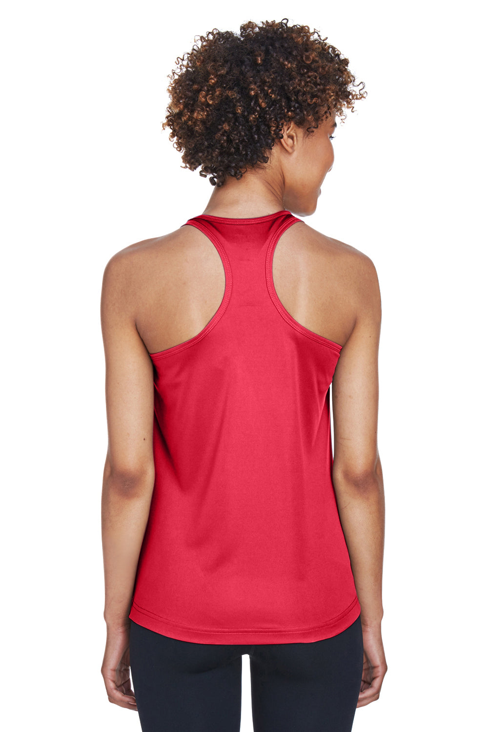 Team 365 TT11WRC Womens Zone Performance Moisture Wicking Tank Top Red Model Back