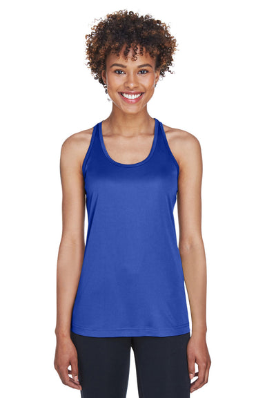 Team 365 TT11WRC Womens Zone Performance Moisture Wicking Tank Top Royal Blue Model Front