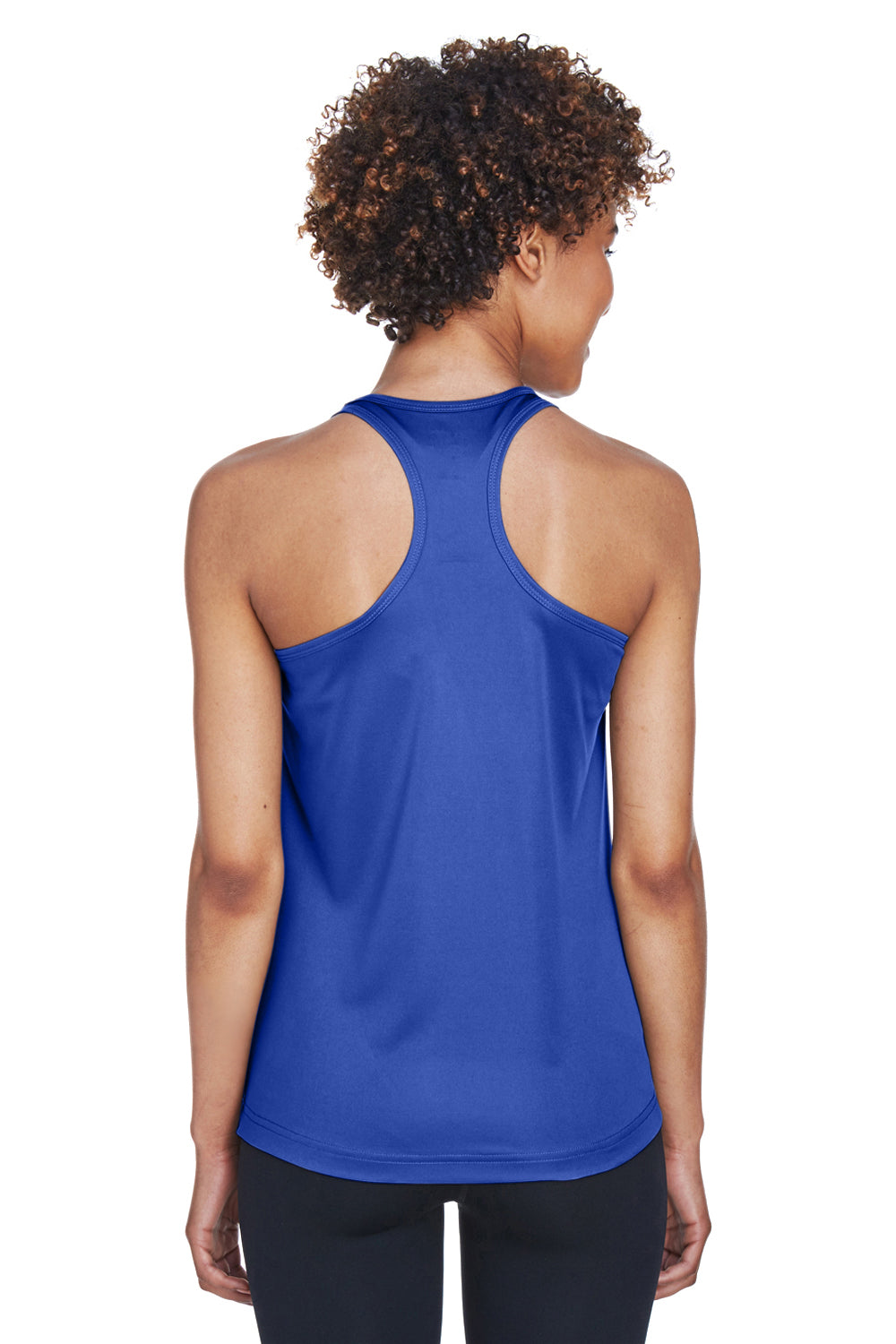 Team 365 TT11WRC Womens Zone Performance Moisture Wicking Tank Top Royal Blue Model Back