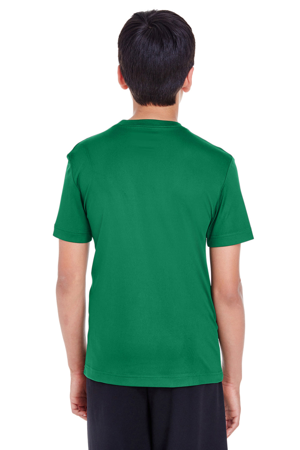 Team 365 TT11Y Youth Zone Performance Moisture Wicking Short Sleeve Crewneck T-Shirt Kelly Green Model Back