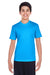 Team 365 TT11Y Youth Zone Performance Moisture Wicking Short Sleeve Crewneck T-Shirt Electric Blue Model Front