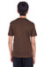 Team 365 TT11Y Youth Zone Performance Moisture Wicking Short Sleeve Crewneck T-Shirt Dark Brown Model Back