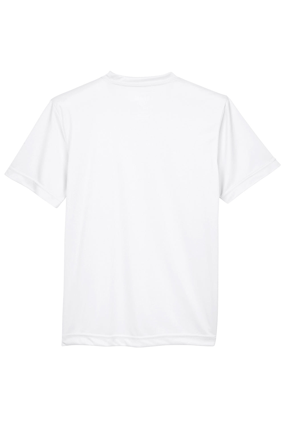 Team 365 TT11Y Youth Zone Performance Moisture Wicking Short Sleeve Crewneck T-Shirt White Flat Back