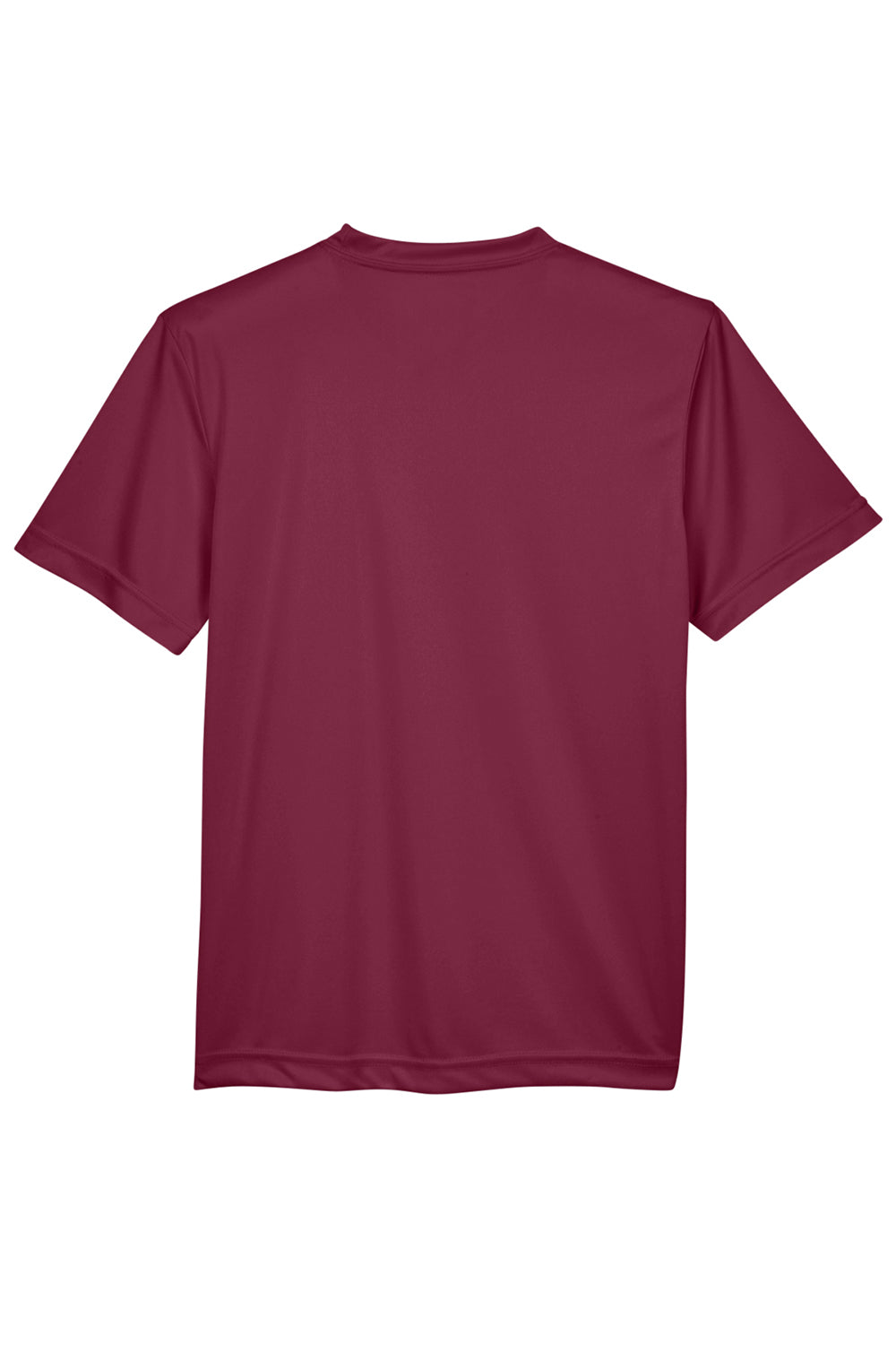 Team 365 TT11Y Youth Zone Performance Moisture Wicking Short Sleeve Crewneck T-Shirt Maroon Flat Back