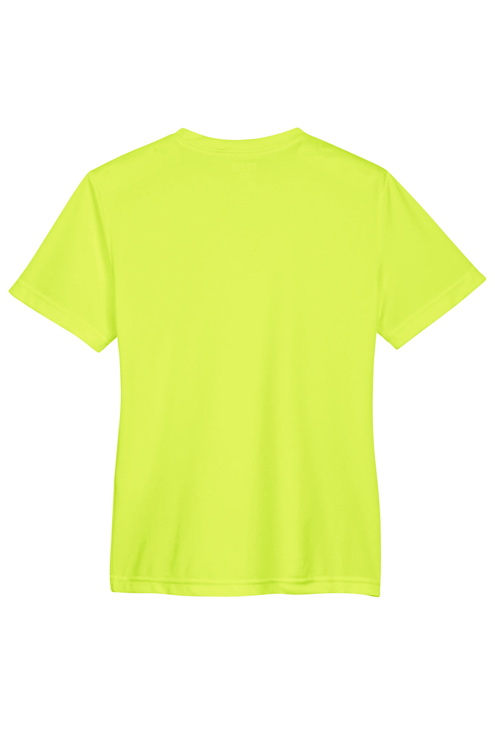 Team 365 TT11Y Youth Zone Performance Moisture Wicking Short Sleeve Crewneck T-Shirt Safety Yellow Flat Back