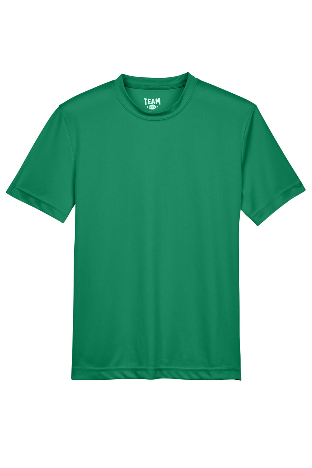 Team 365 TT11Y Youth Zone Performance Moisture Wicking Short Sleeve Crewneck T-Shirt Kelly Green Flat Front