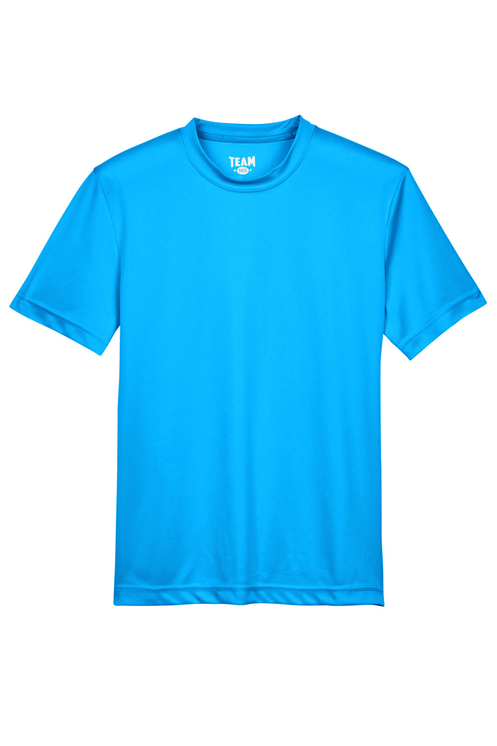 Team 365 TT11Y Youth Zone Performance Moisture Wicking Short Sleeve Crewneck T-Shirt Electric Blue Flat Front