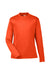 Team 365 TT11YL Youth Zone Performance Moisture Wicking Long Sleeve Crewneck T-Shirt Orange Flat Front