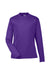 Team 365 TT11YL Youth Zone Performance Moisture Wicking Long Sleeve Crewneck T-Shirt Purple Flat Front