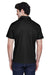 Team 365 TT21 Mens Command Performance Moisture Wicking Short Sleeve Polo Shirt Black Model Back