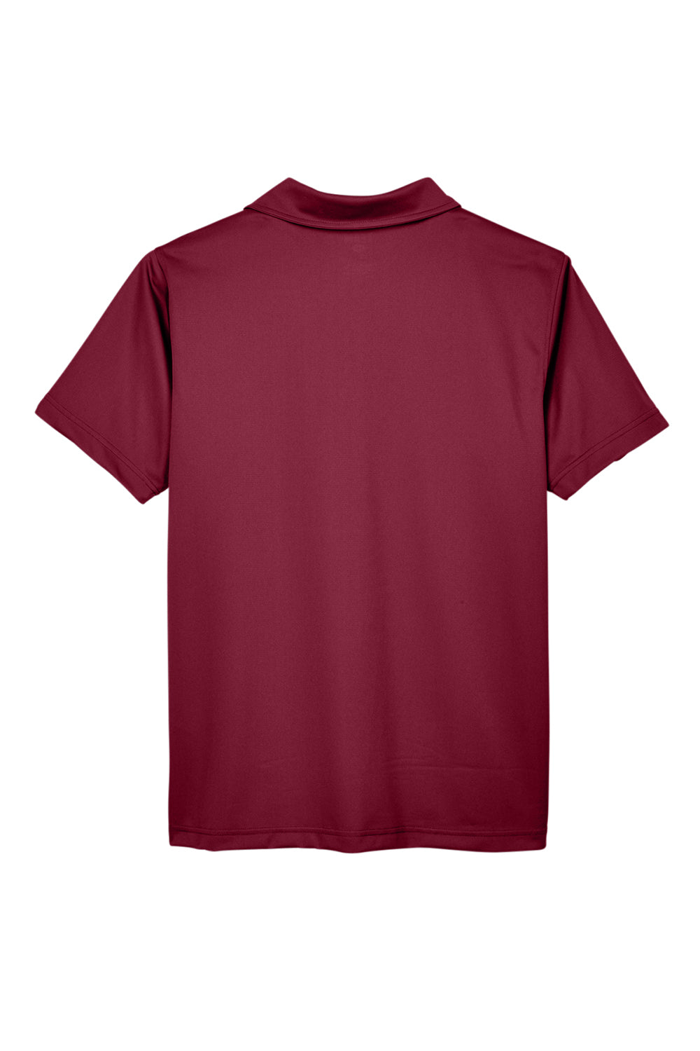 Team 365 TT21 Mens Command Performance Moisture Wicking Short Sleeve Polo Shirt Maroon Flat Back