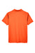 Team 365 TT21 Mens Command Performance Moisture Wicking Short Sleeve Polo Shirt Orange Flat Back