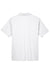 Team 365 TT21 Mens Command Performance Moisture Wicking Short Sleeve Polo Shirt White Flat Back