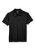 Team 365 TT21 Mens Command Performance Moisture Wicking Short Sleeve Polo Shirt Black Flat Front