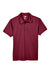 Team 365 TT21 Mens Command Performance Moisture Wicking Short Sleeve Polo Shirt Maroon Flat Front