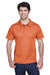 Team 365 TT21 Mens Command Performance Moisture Wicking Short Sleeve Polo Shirt Burnt Orange Model Front